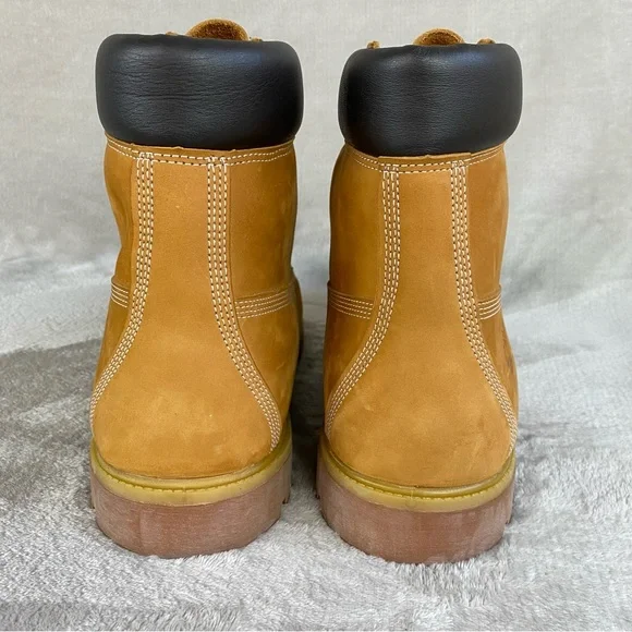 Timberland Premium 6 inch Men's Boots 18 M Wheat Nubuck Waterproof Insulated NEW